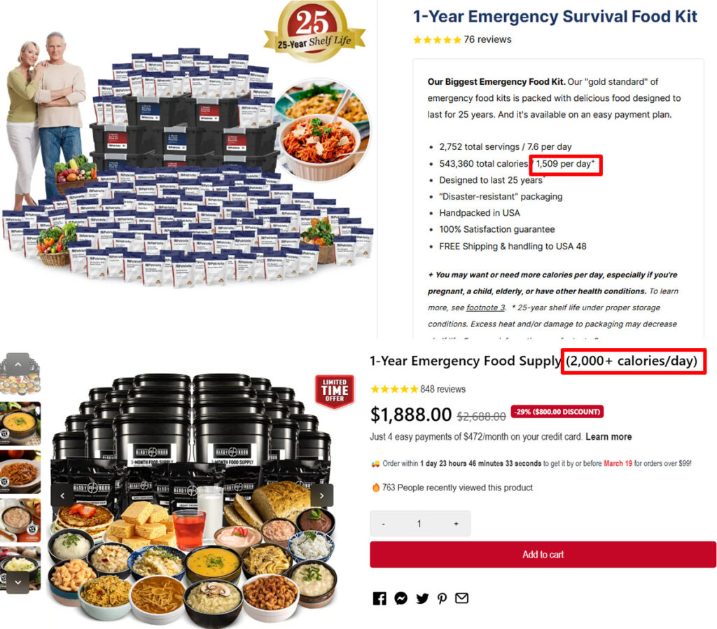 4Patriots 1 Year Food Supply Review & Complaints plus Costs & Customer Reviews