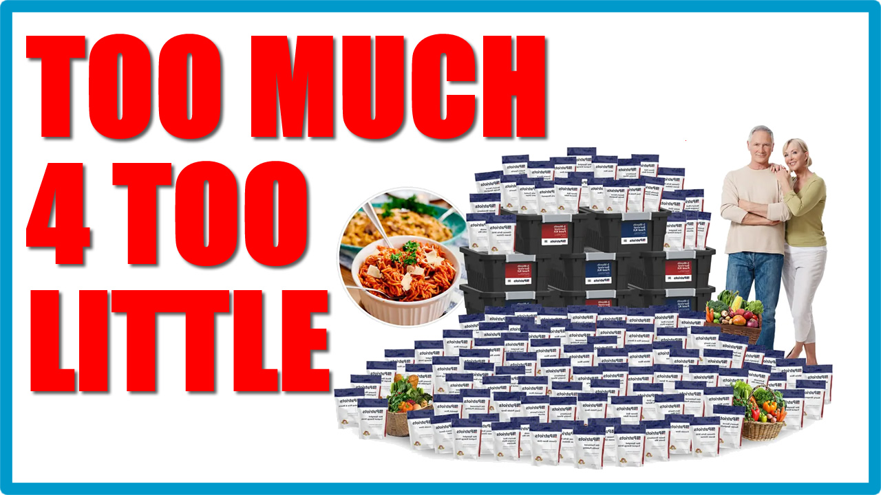 4Patriots 1 Year Food Supply Review & Complaints plus Costs & Customer Reviews