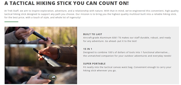 Trek Staff Review: Military-Grade Hiking/Walking Stick Built for Tactical Operations